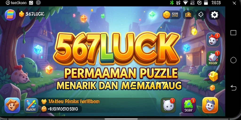 Tangkapan layar gameplay 567LUCK menampilkan puzzle yang memikat.