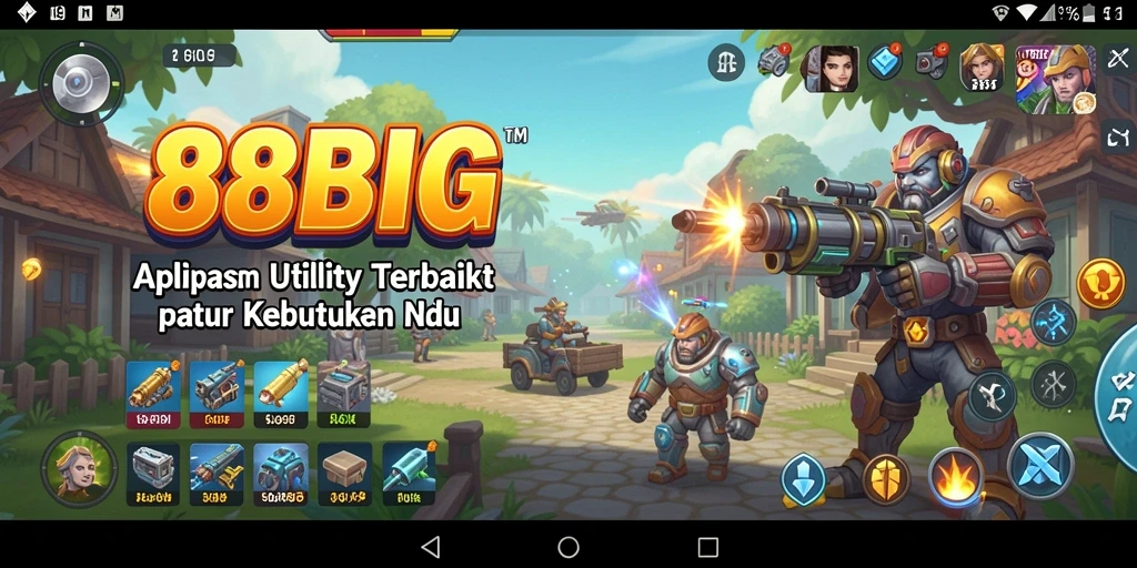 Tampilan antarmuka intuitif aplikasi Utility 88BIG.