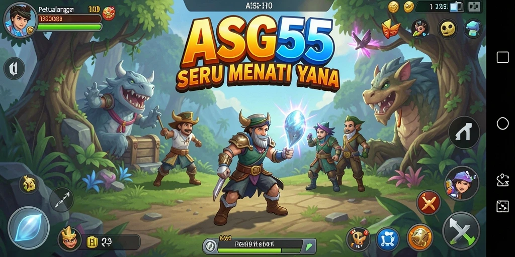 Tampilan gameplay yang menegangkan dan penuh petualangan.