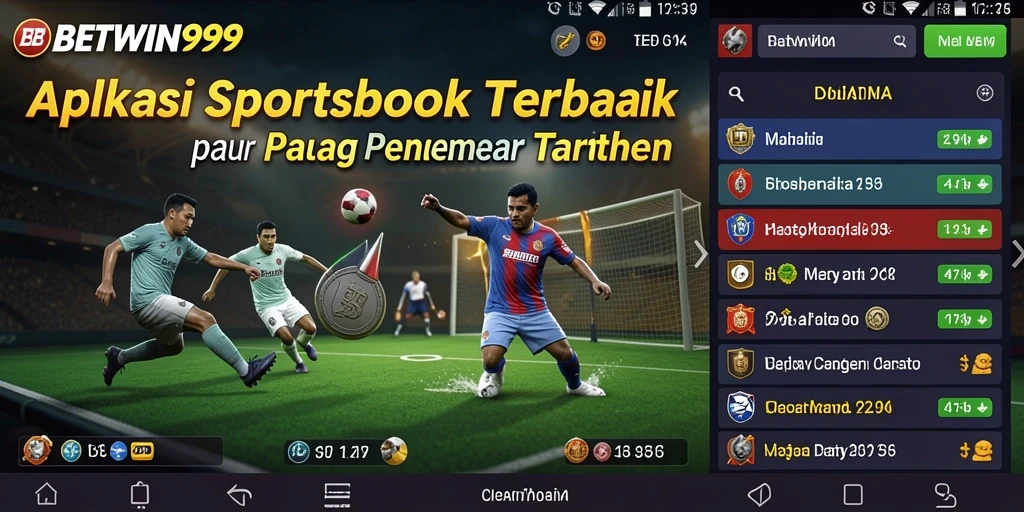 Screenshot BETWIN999 menunjukkan antarmuka taruhan yang sederhana dan menarik.