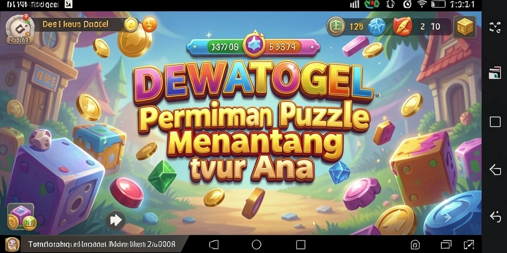 Screenshot gameplay DEWATOGEL menampilkan tantangan puzzle yang menarik.