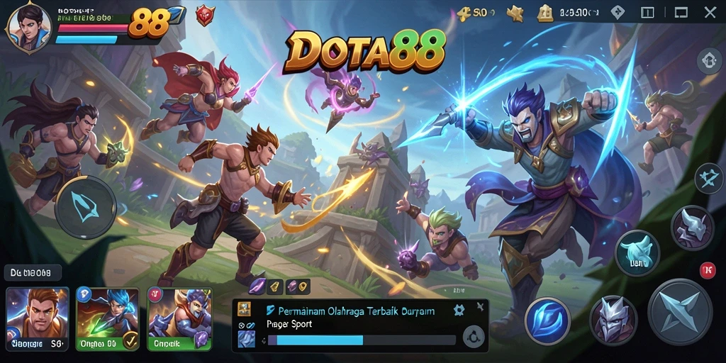 Tampilan menarik dari gameplay DOTA88 dalam olahraga.