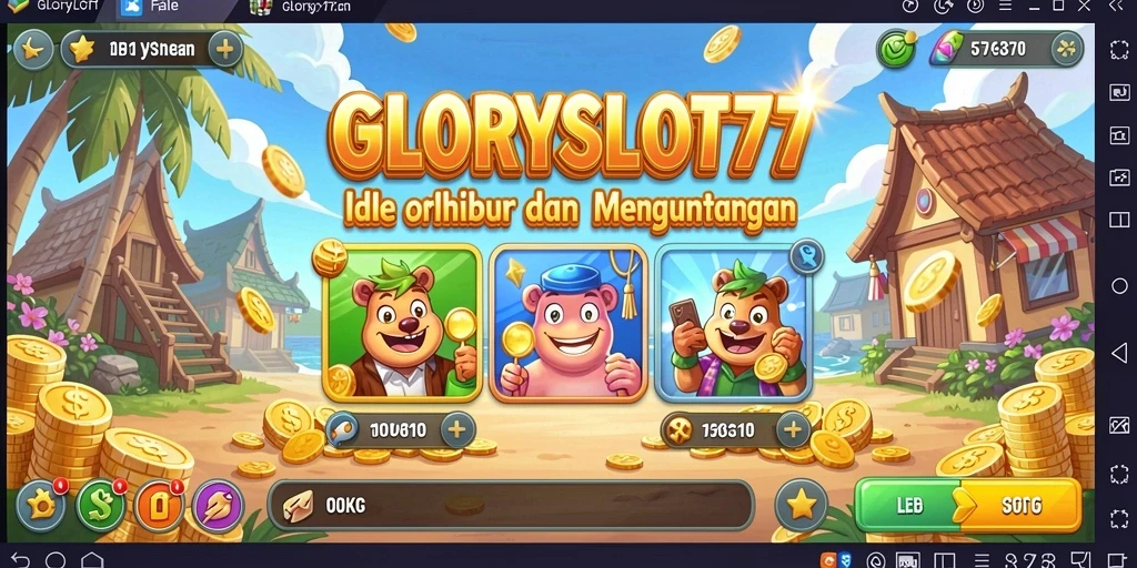 Gameplay menggembirakan dari GLORYSLOT777 saat memutar slot.