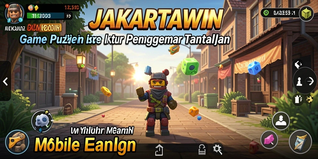 Screenshot gameplay JAKARTAWIN yang menunjukkan tantangan puzzle.