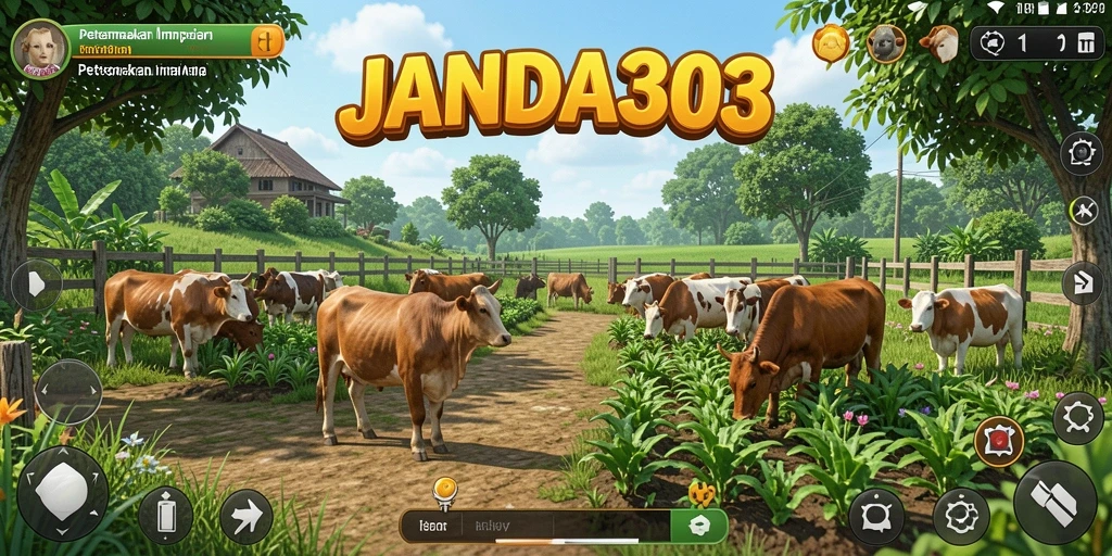 Tampilan gameplay JANDA303 yang menarik dan penuh warna.