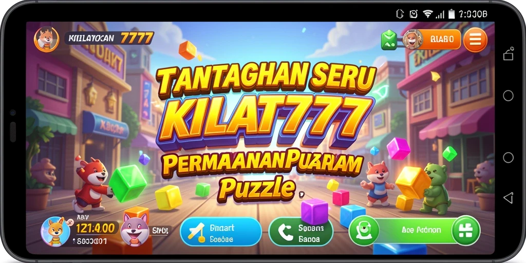 Gameplay seru KILAT777 dalam menyelesaikan puzzle.