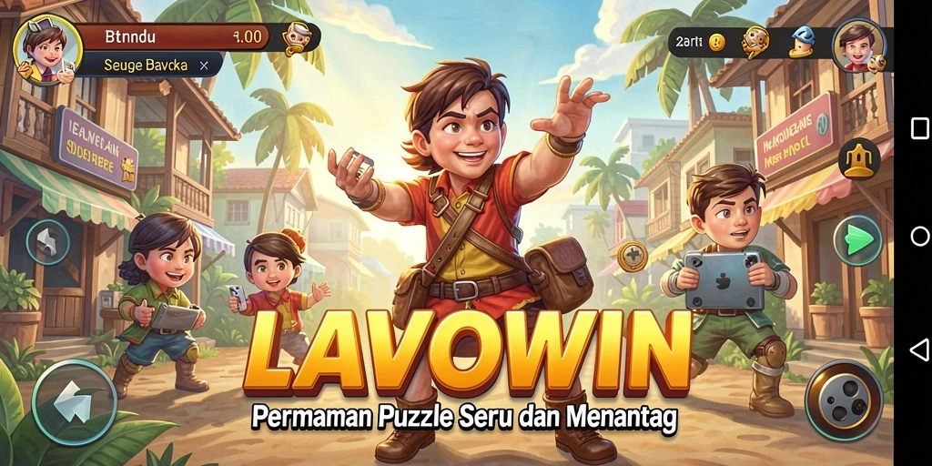 Tangkapan layar LAVOWIN menampilkan tantangan puzzle yang menarik.