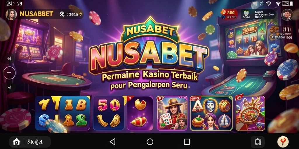 Tampilan menarik dari gameplay NUSABET di kasino.
