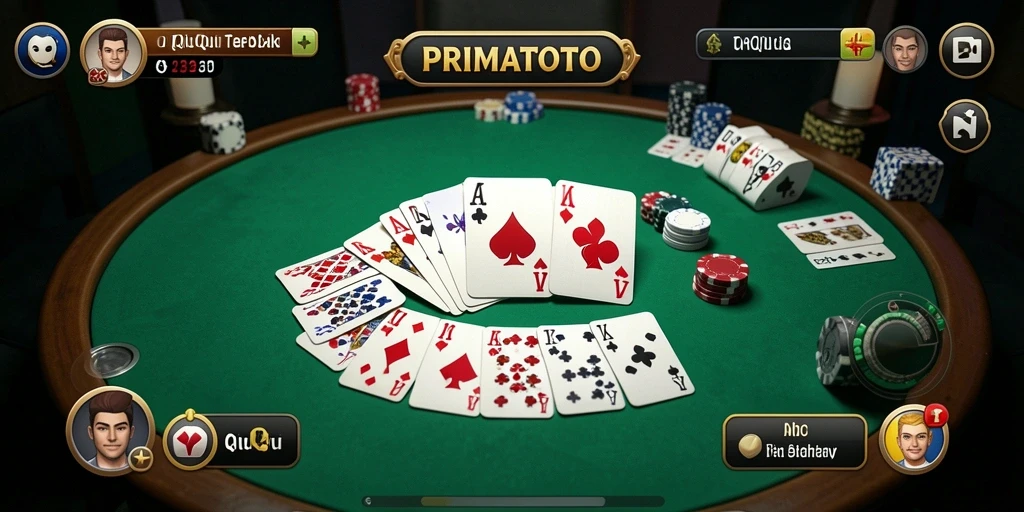 Tampilan gameplay QiuQiu yang mendebarkan di PRIMATOTO.