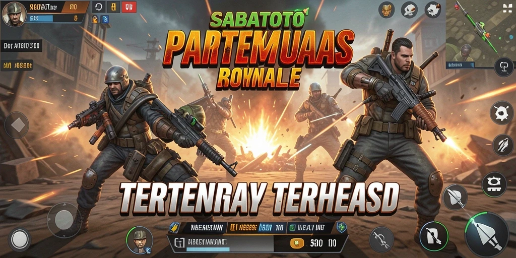 Screenshot gameplay SABATOTO yang seru dalam pertempuran Battle Royale.