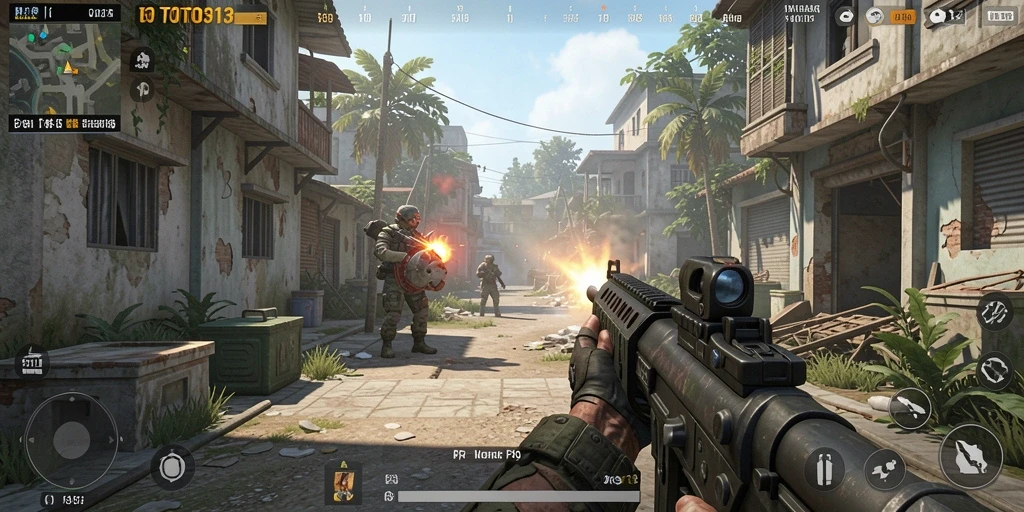 Gameplay menarik dalam TOTO313 dengan pertempuran FPS yang intens.